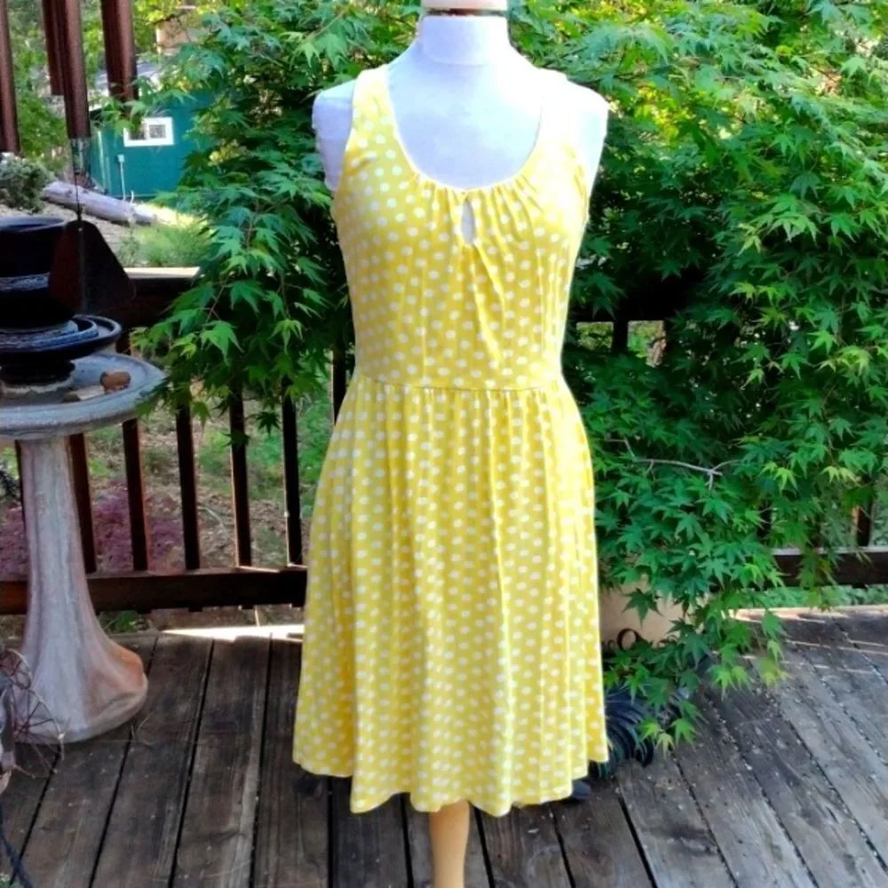 Hanna Andersson Yellow Polka Dot Dress